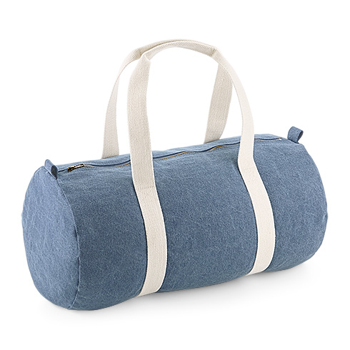 BG646 Denim Barrel Bag